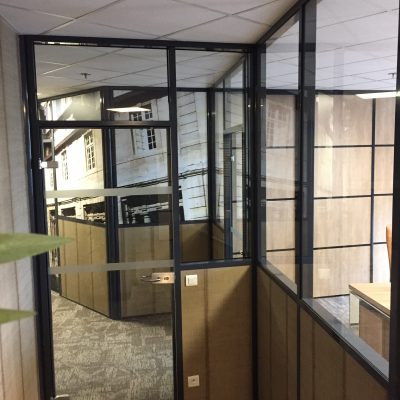 Cloison semi vitrée de bureaux