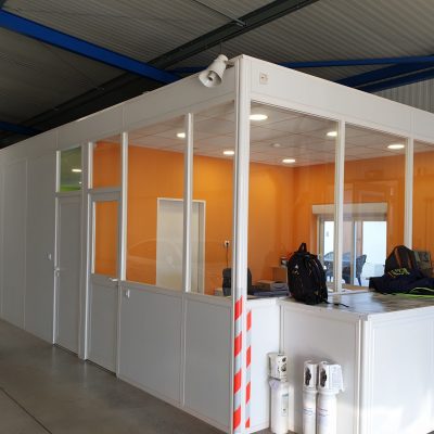 cabines d'atelier en cloisons amovibles